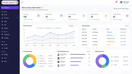 Online Tailor CRM