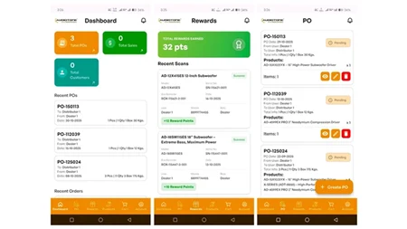 Dealer Network App, Manufacturing