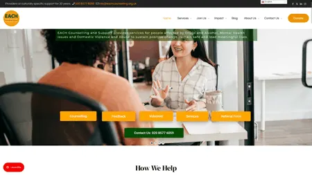 EACH Counselling, Non-Government Organization