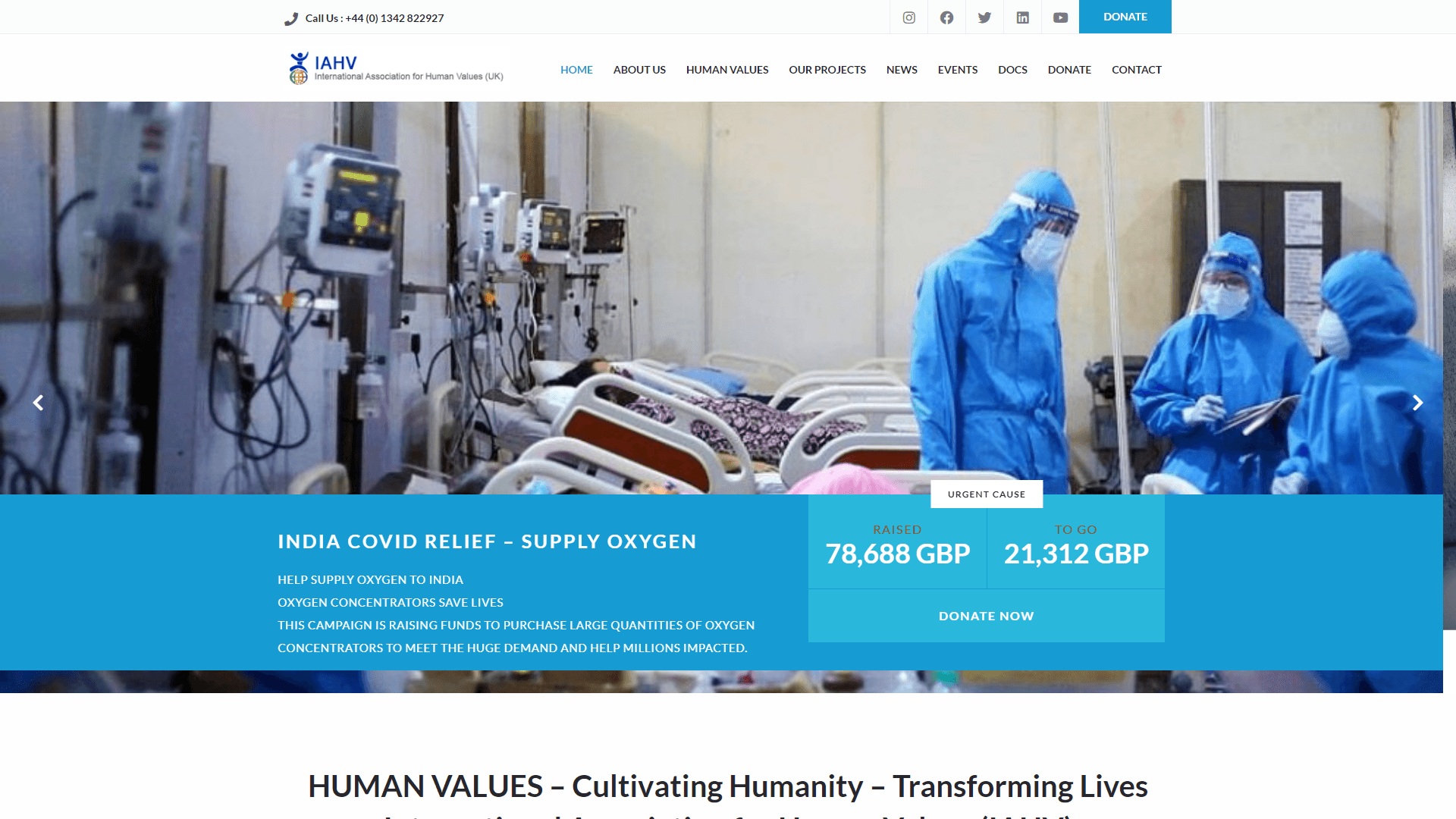 International Association for Human Values (IAHV)